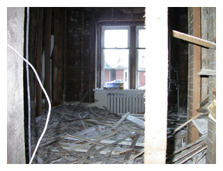 plaster and dryawall were removed